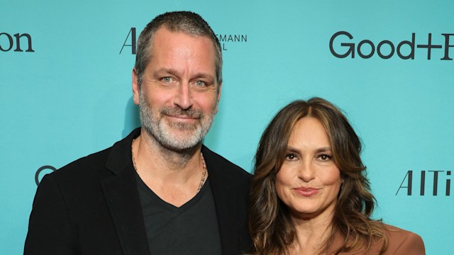 Peter Hermann and Mariska Hargitay attend the 2023 Good+Foundation âA Very Good+ Night of Comedyâ Benefit at Carnegie Hall on October 18, 2023 in New York City.