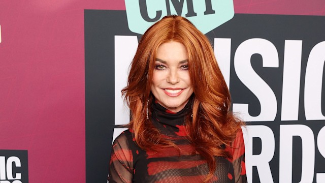 Shania Twain attends the 2023 CMT Music Awards at Moody Center in Austin, Texas