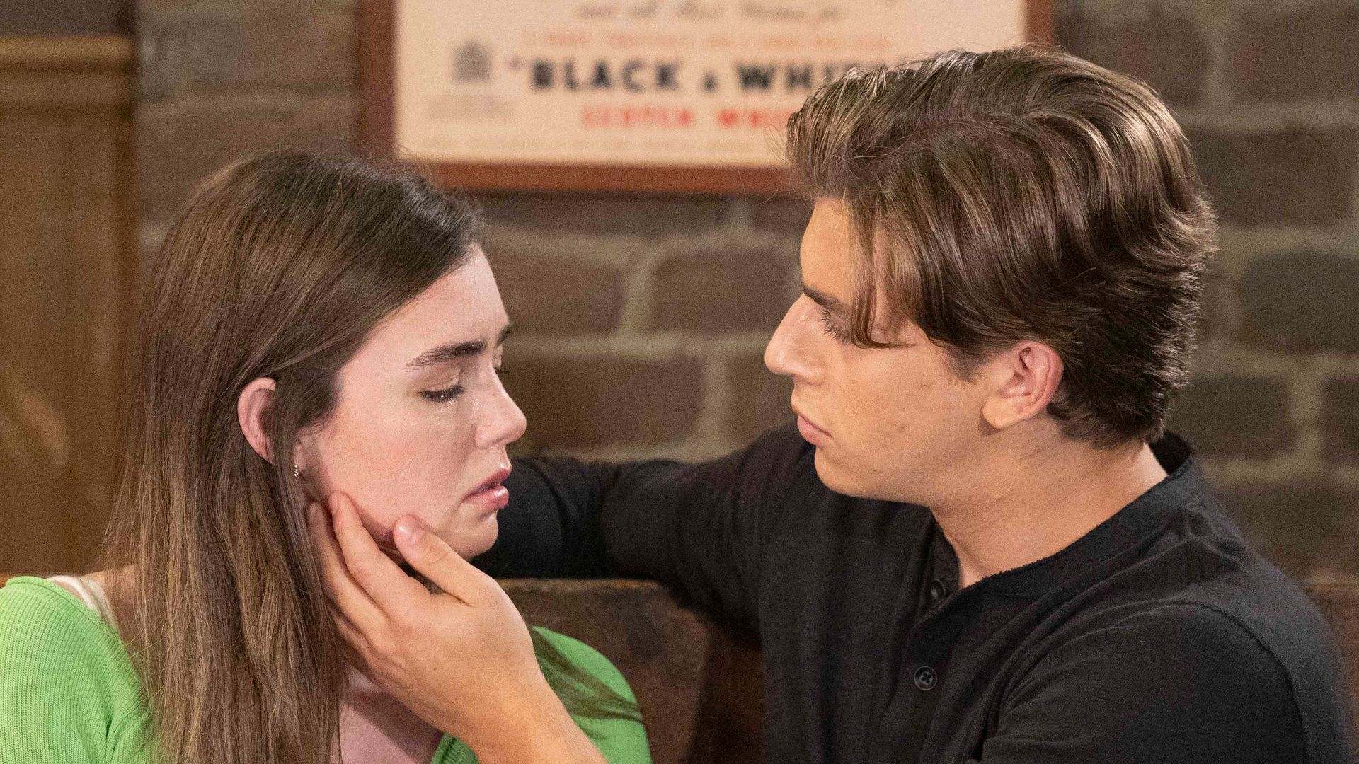 Braedyn Bruner as Emma Scorpio-Drake and Giovanni Mazza as Giovanni Cerullo on General Hospital