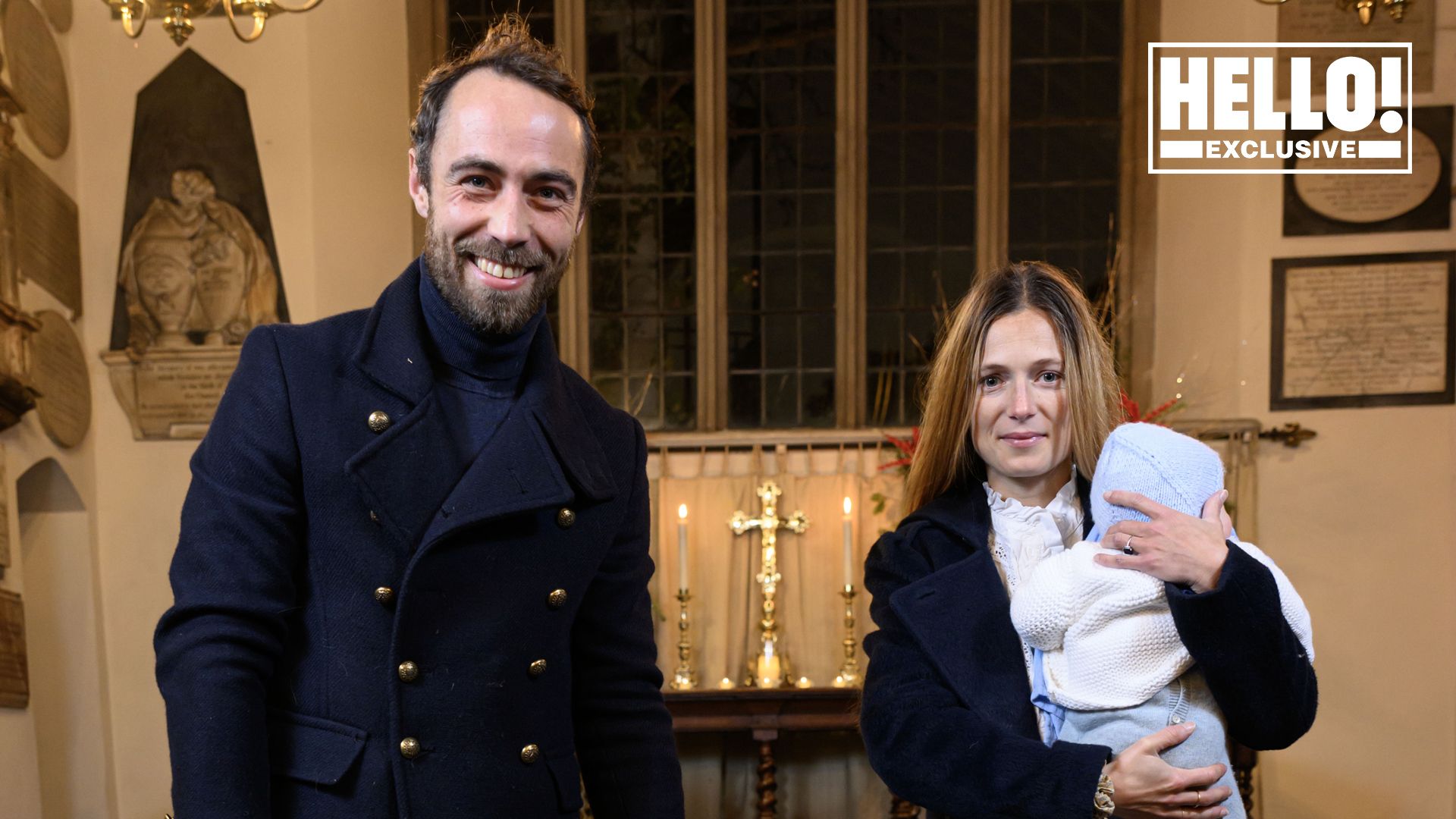 James Middleton and wife Alizee Thevenet take newborn baby Inigo to ...