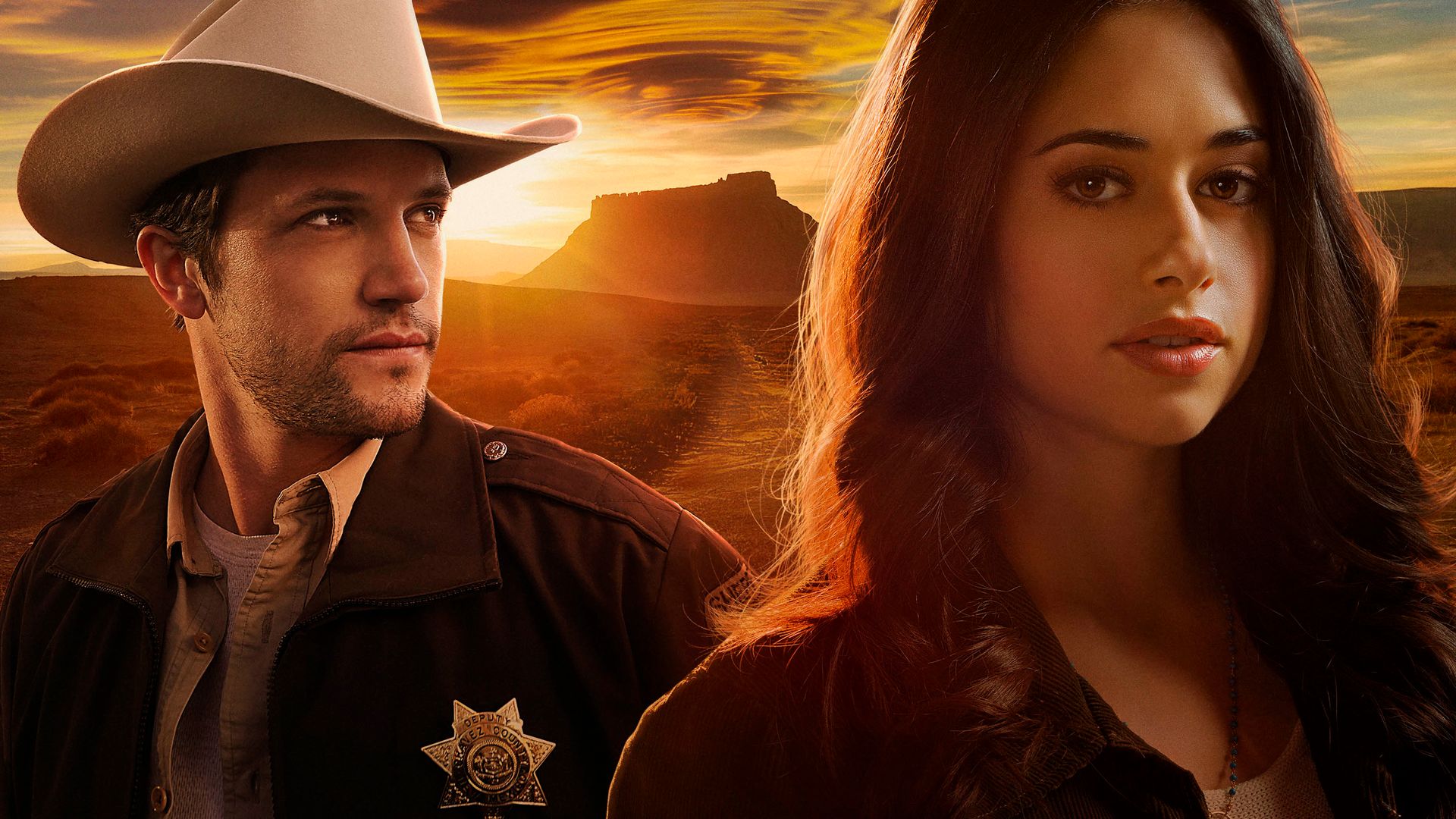 detective and brunette woman