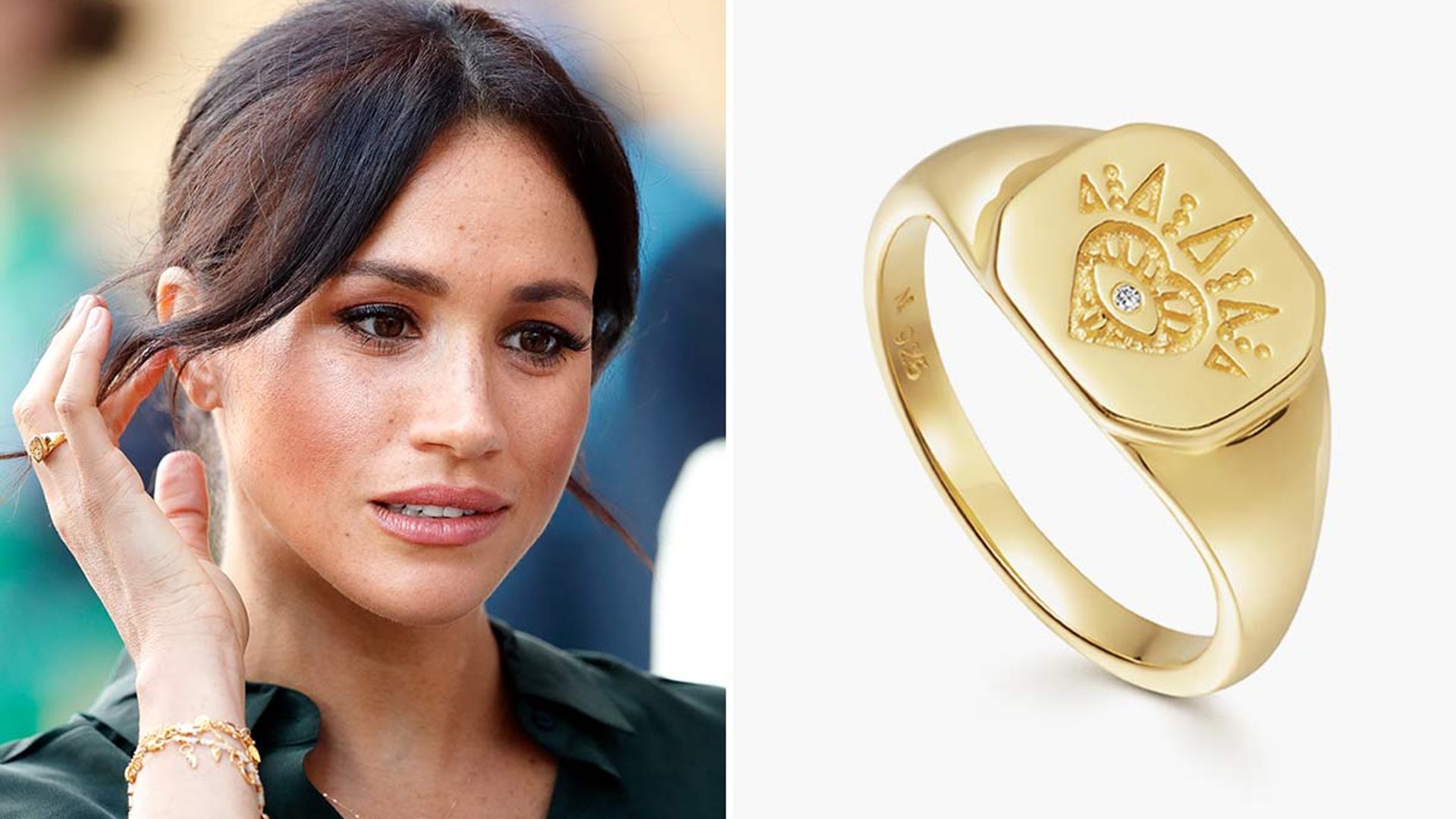 Meghan Markle's stunning Missoma signet ring is now 20% off in the sale – but hurry