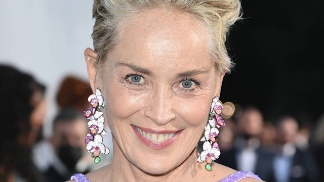 sharon stone jaw dropping photo long hair