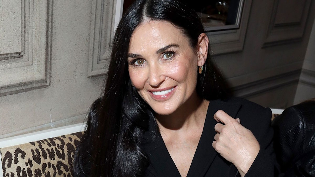 Demi Moore unveils swimsuit collection, posing poolside in her own designs