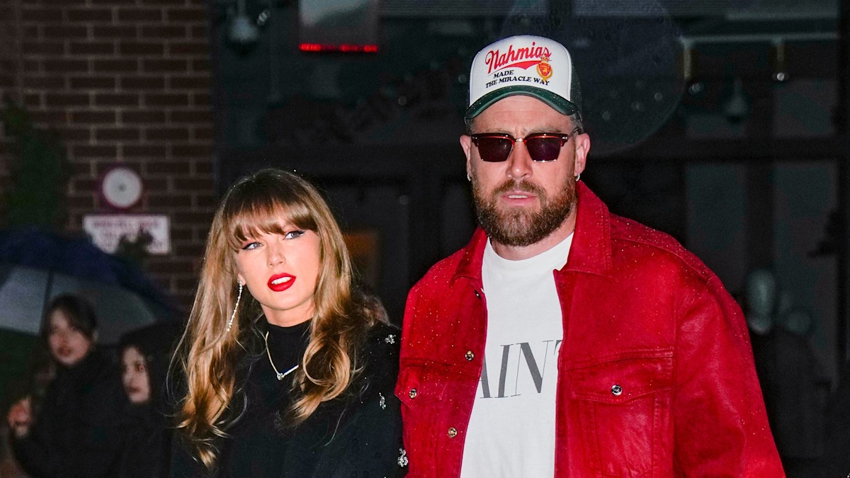 Taylor Swift turns heads in crystal-studded coat for NYC date night with Travis Kelce