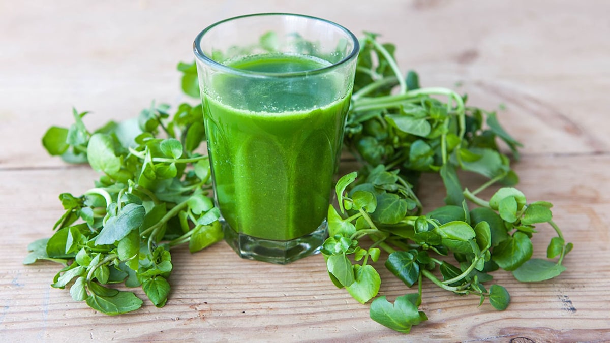 Recipe, Watercress, Mango and Pineapple smoothie recipe makes the
