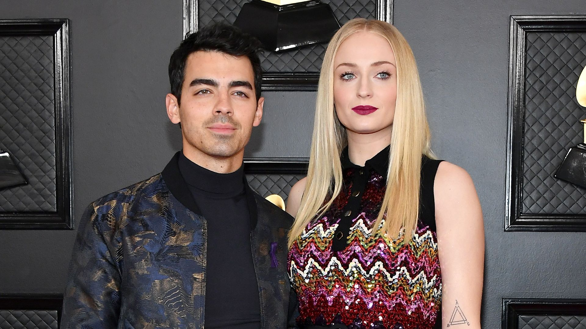 Joe Jonas and Sophie Turner attend the 62nd Annual GRAMMY Awards at Staples Center on January 26, 2020 in Los Angeles, California