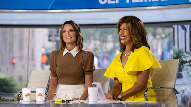 Savannah Guthrie in the Today studios 