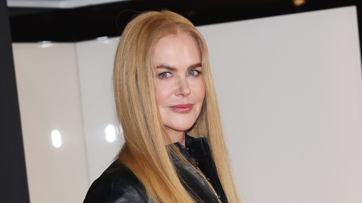 Nicole Kidman just wore the perfect It-girl combo of Y2K leather and low-rise jeans