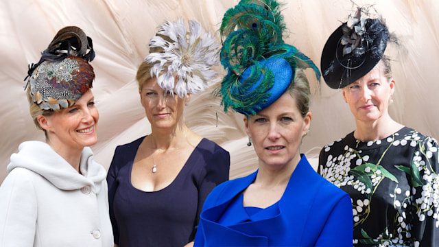 Duchess Sophie in fascinators 