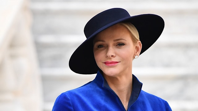 Princess Charlene of Monaco attends the Monaco National day celebrations in Monaco Palace  courtyard on November 19, 2017 in Monaco, Monaco.