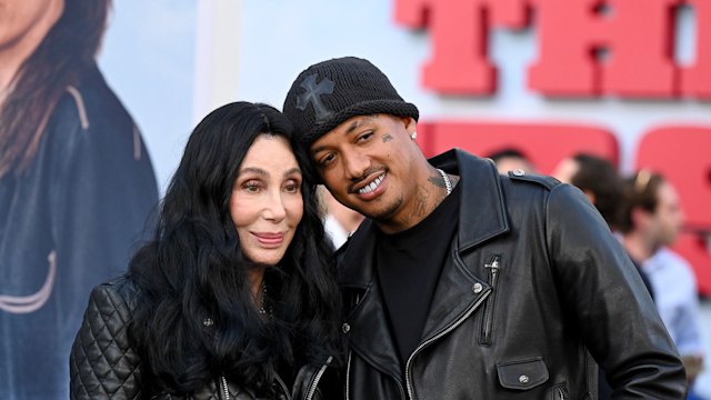 Cher and Alexander Edwards at "The Bikeriders" Los Angeles Premiere held at the TCL Chinese Theatre on June 17, 2024 in Hollywood, California (Photo by Gilbert Flores/Variety via Getty Images)