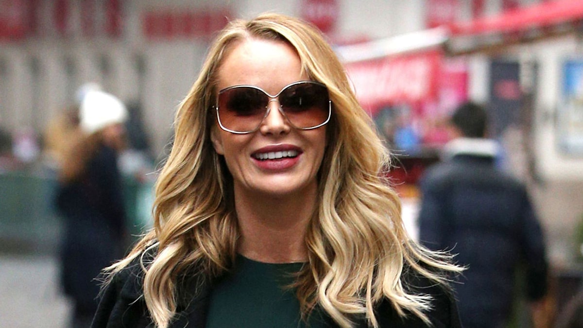 Amanda Holden's £19.99 Zara leather trousers look great with her