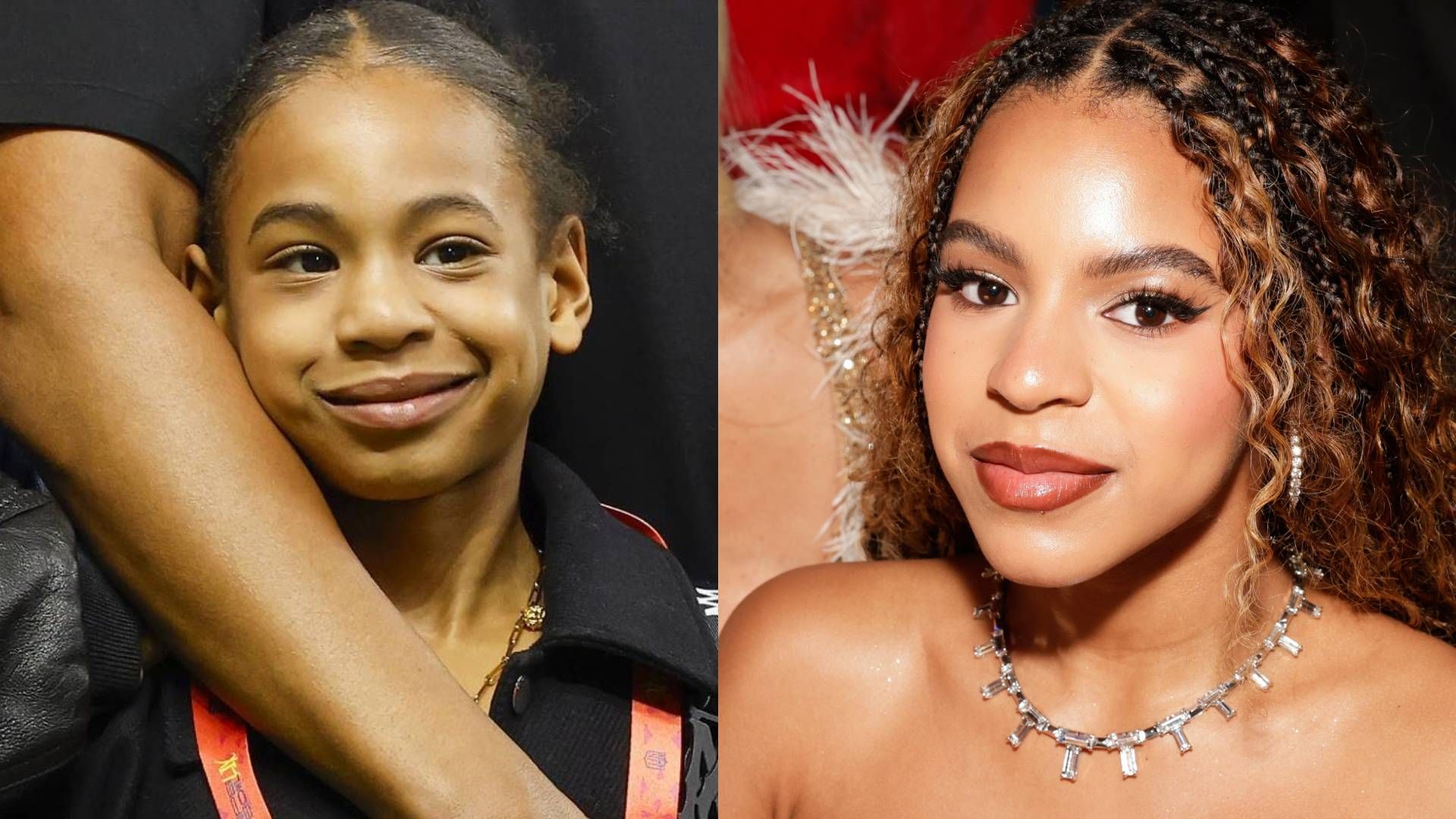 Rumi Carter and Blue Ivy Carter 