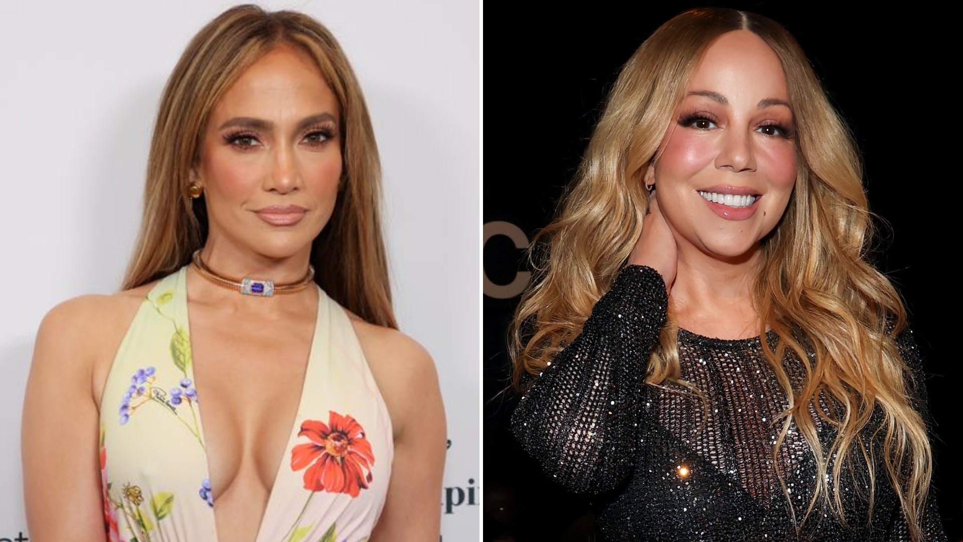 Jennifer Lopez and Mariah Carey