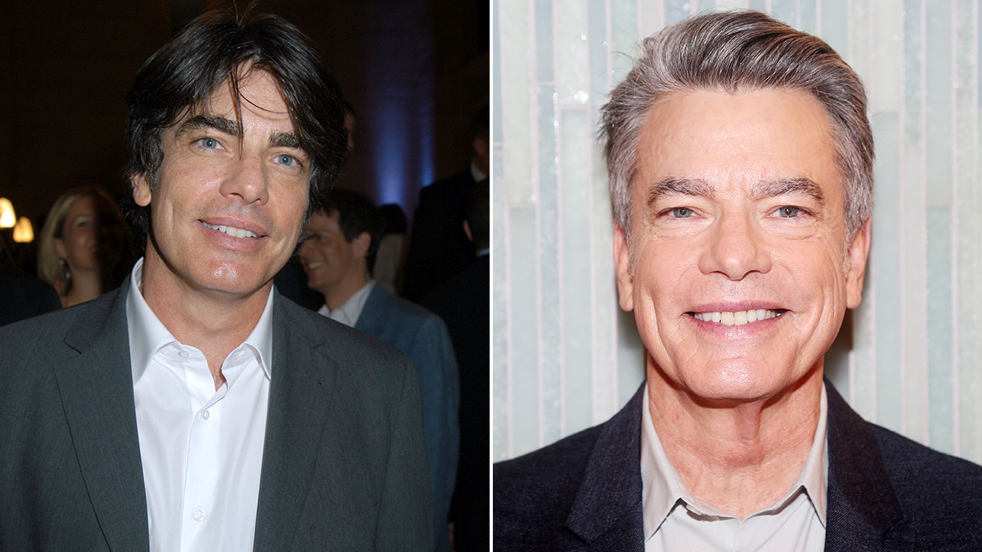 Split image of Peter Gallagher