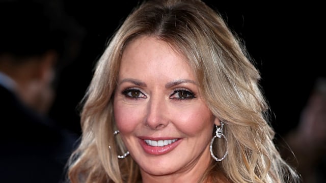 Carol Vorderman stuns in tiny waist-cinching corset for exciting announcement