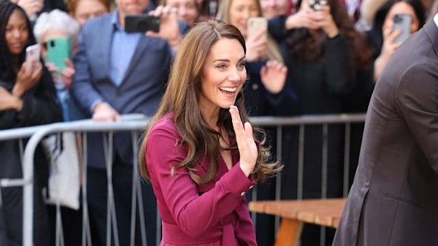 The couple received a warm welcome from the crowd in Birmingham