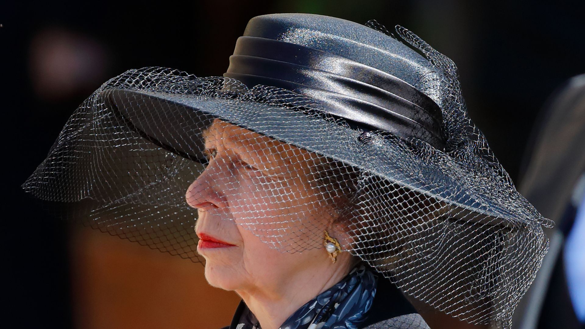 Princess Anne, Princess Royal attends the funeral of Prince Philip, Duke of Edinburgh at St. George's Chapel, Windsor Castle on April 17, 2021 in Windsor, England. 