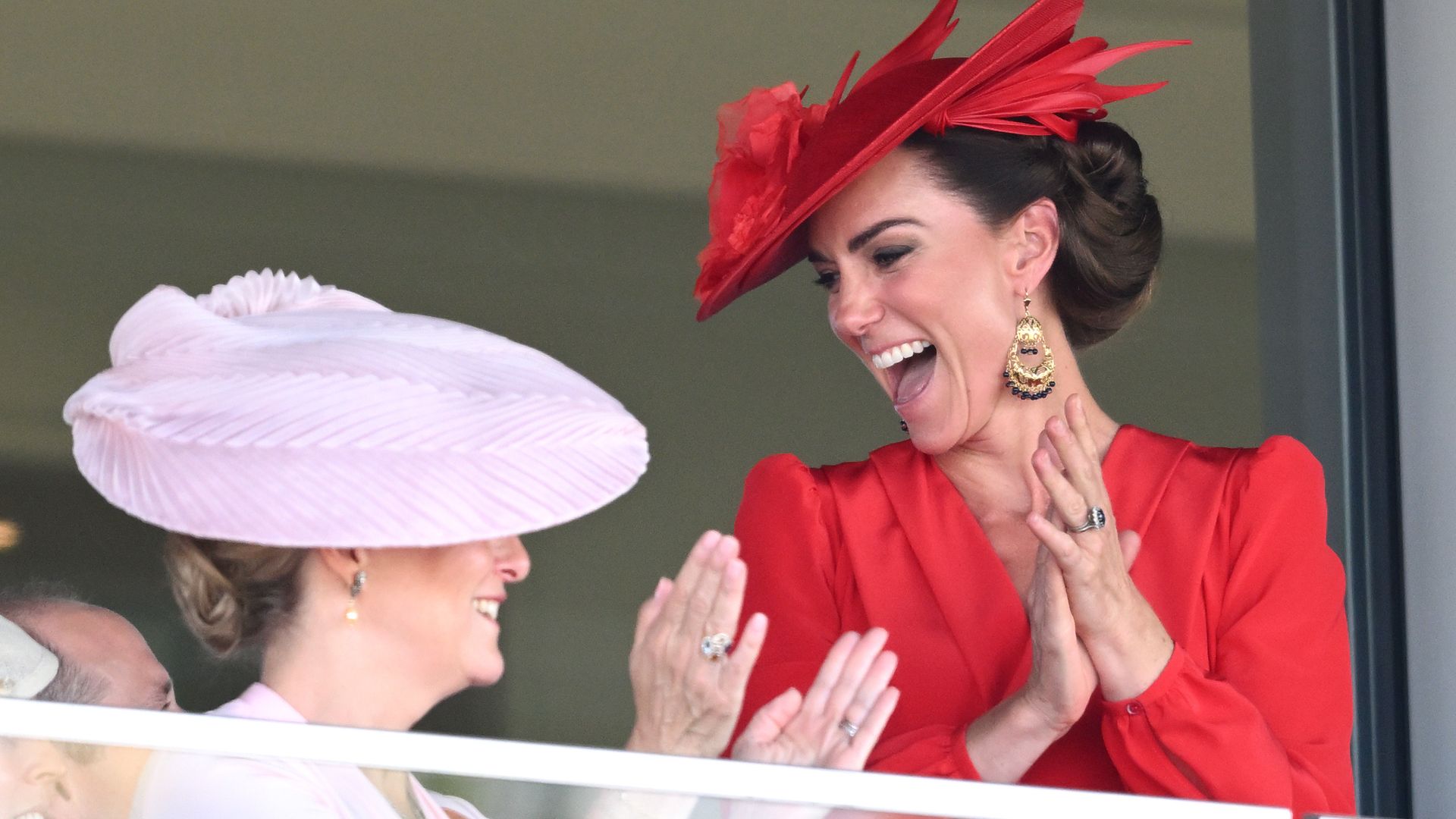 Princess Kate 'borrows' Duchess Sophie’s Victoria Beckham trousers - and they're so flattering 