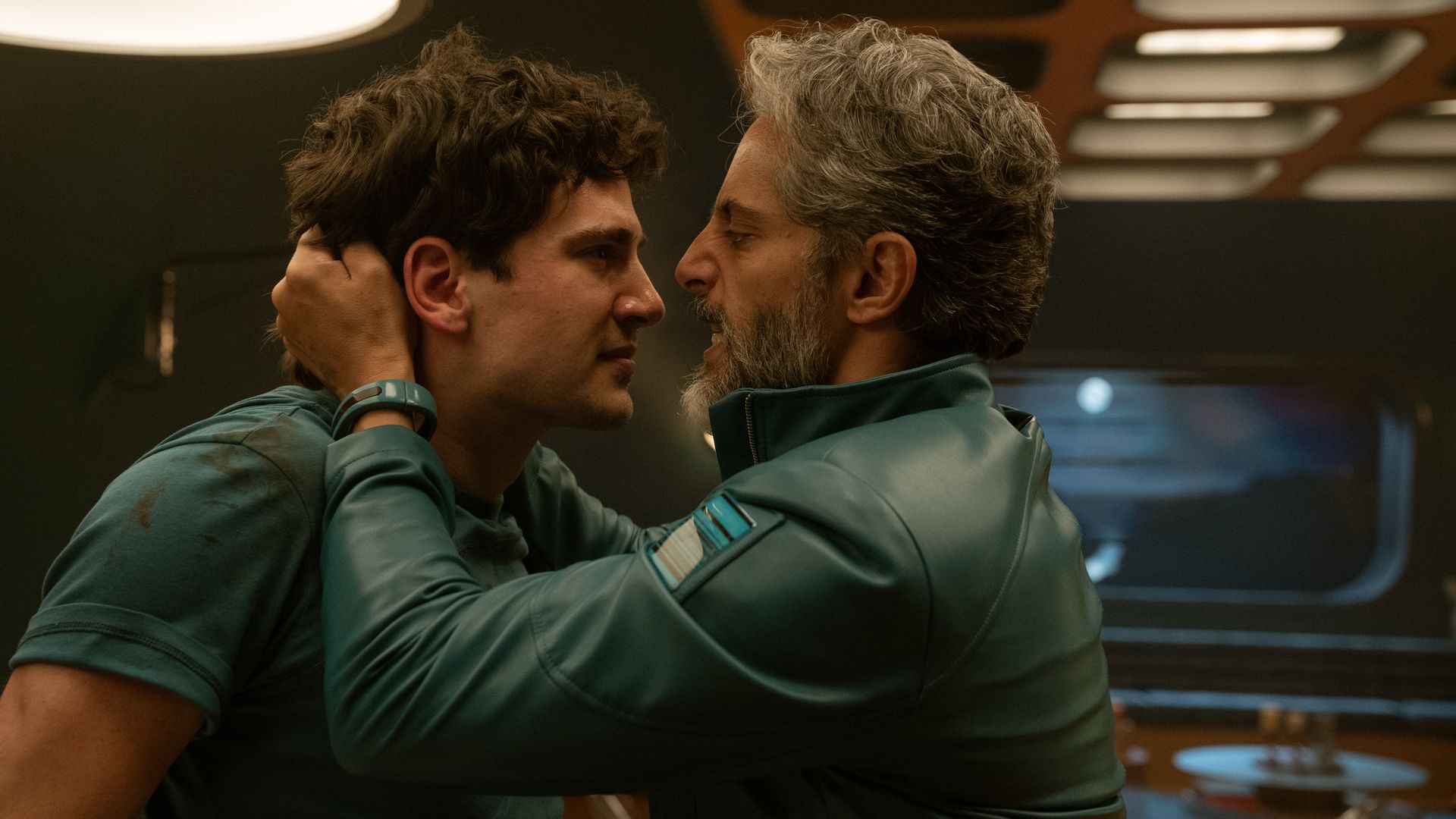 Pau Simon and Joaquin Furriel in Billionaire's Bunker