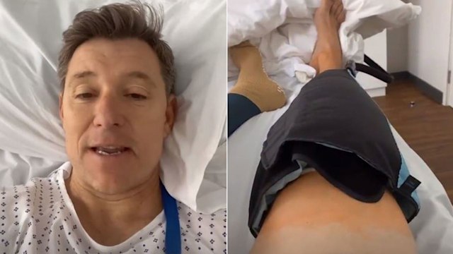 ben shephard injured leg