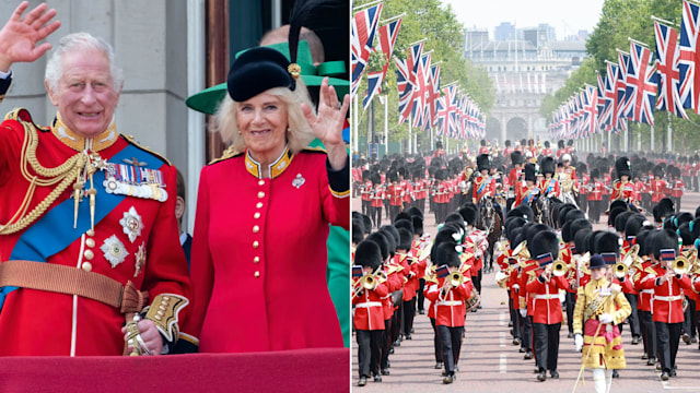 King Charles and Queen Camilla at Trooping the Colour 2023 and parade