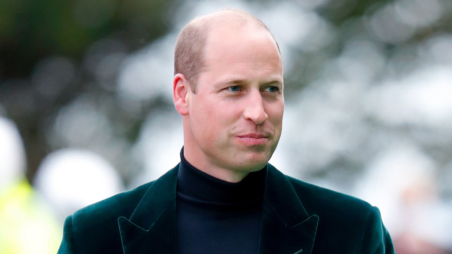 Prince William in a green suit