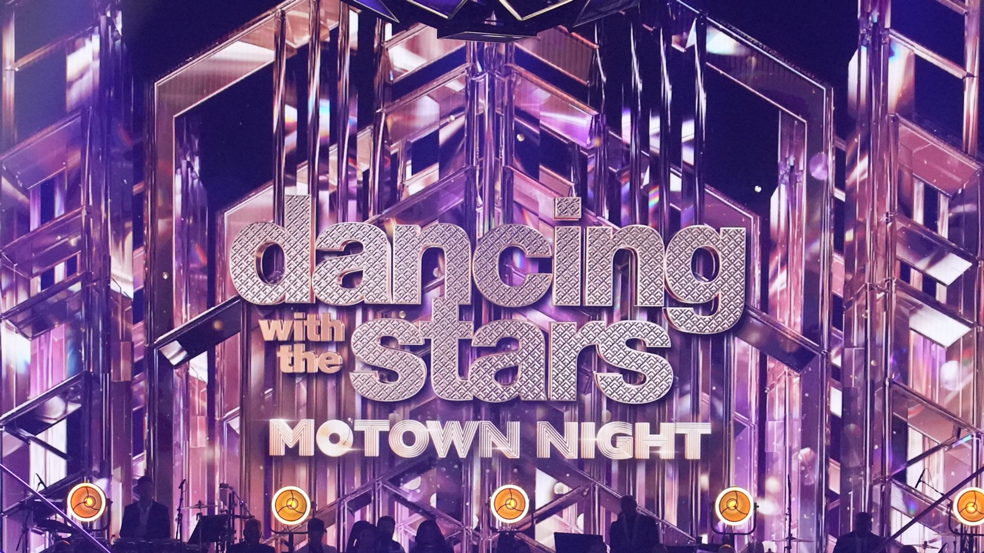 dancing with stars celebrities and hosts on stage