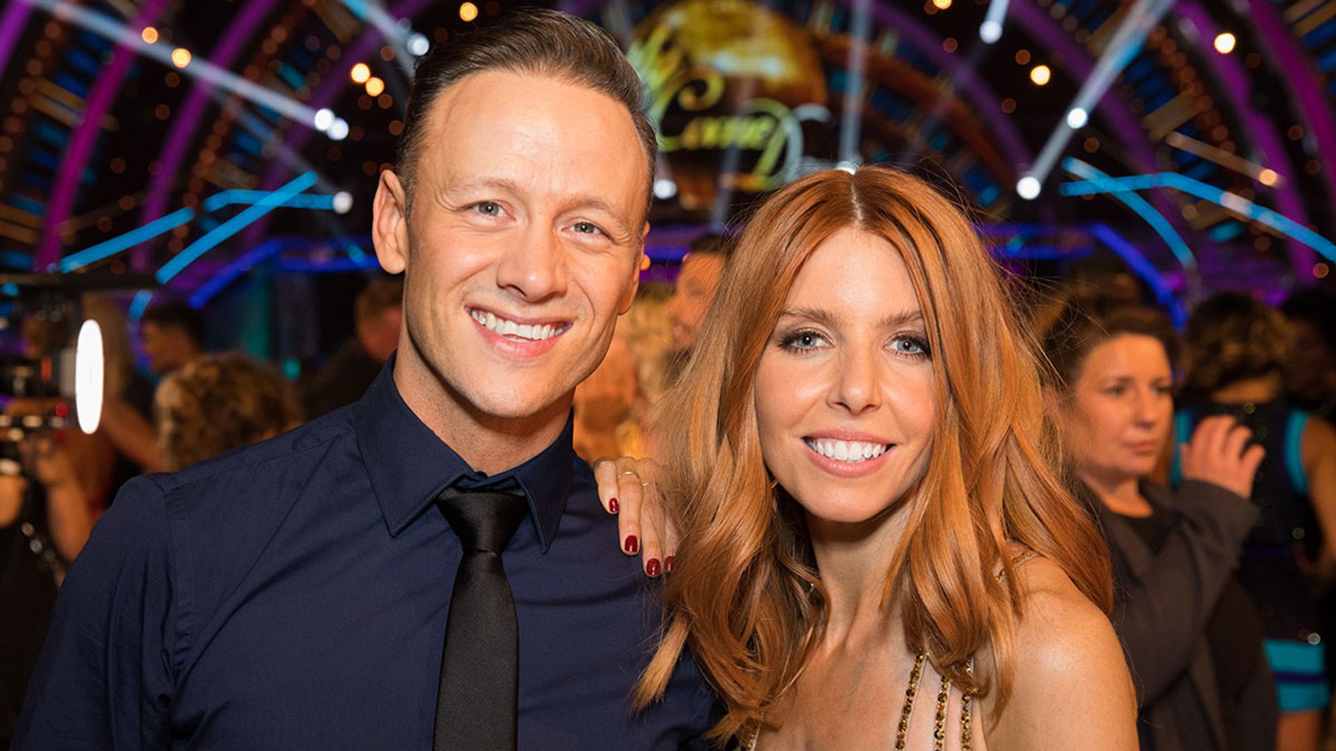 Kevin Clifton and Stacey Dooley on set at Strictly