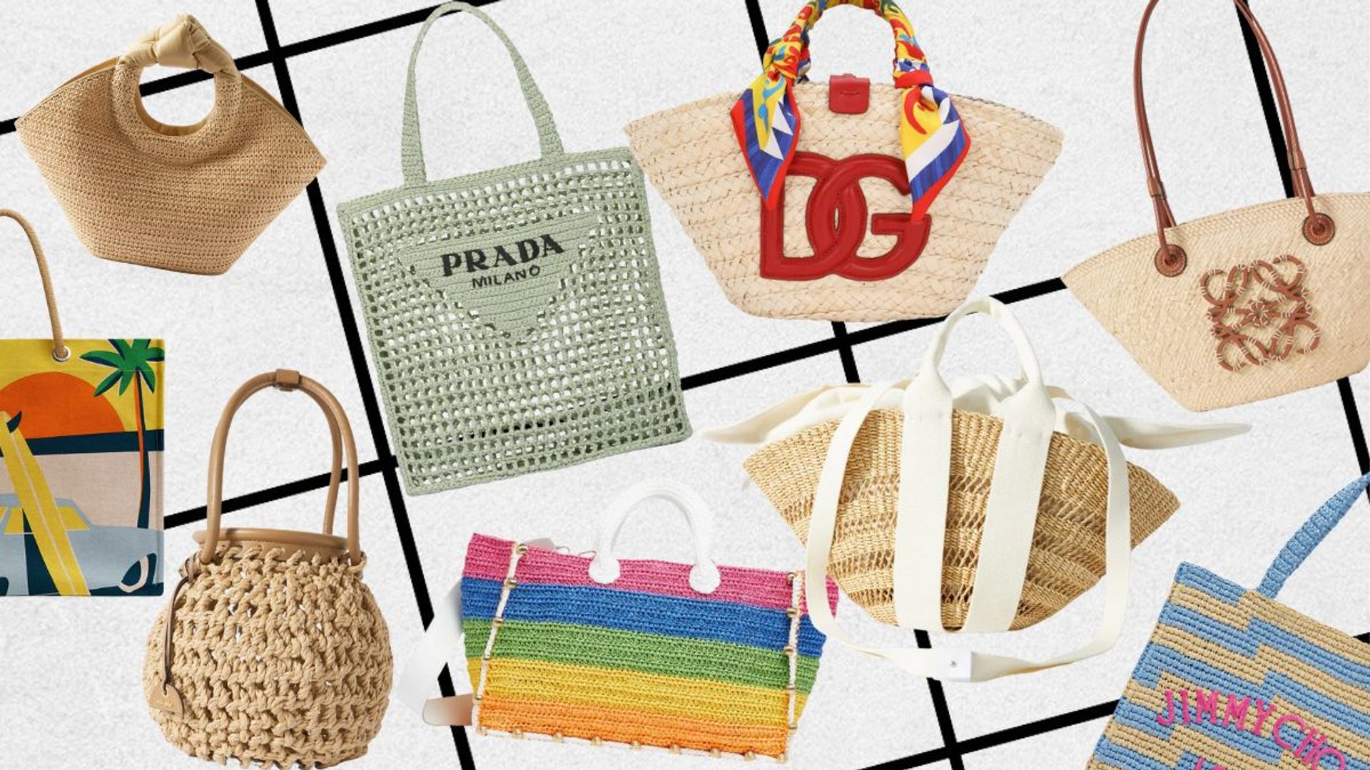 Women Straw Beach Bags Summer Crochet Tote Bag Hand Make Crossing Weave  Shoulder Bag Black Natural with Pocket Lining - China Bag and Plastic Tote  Bag price | Made-in-China.com