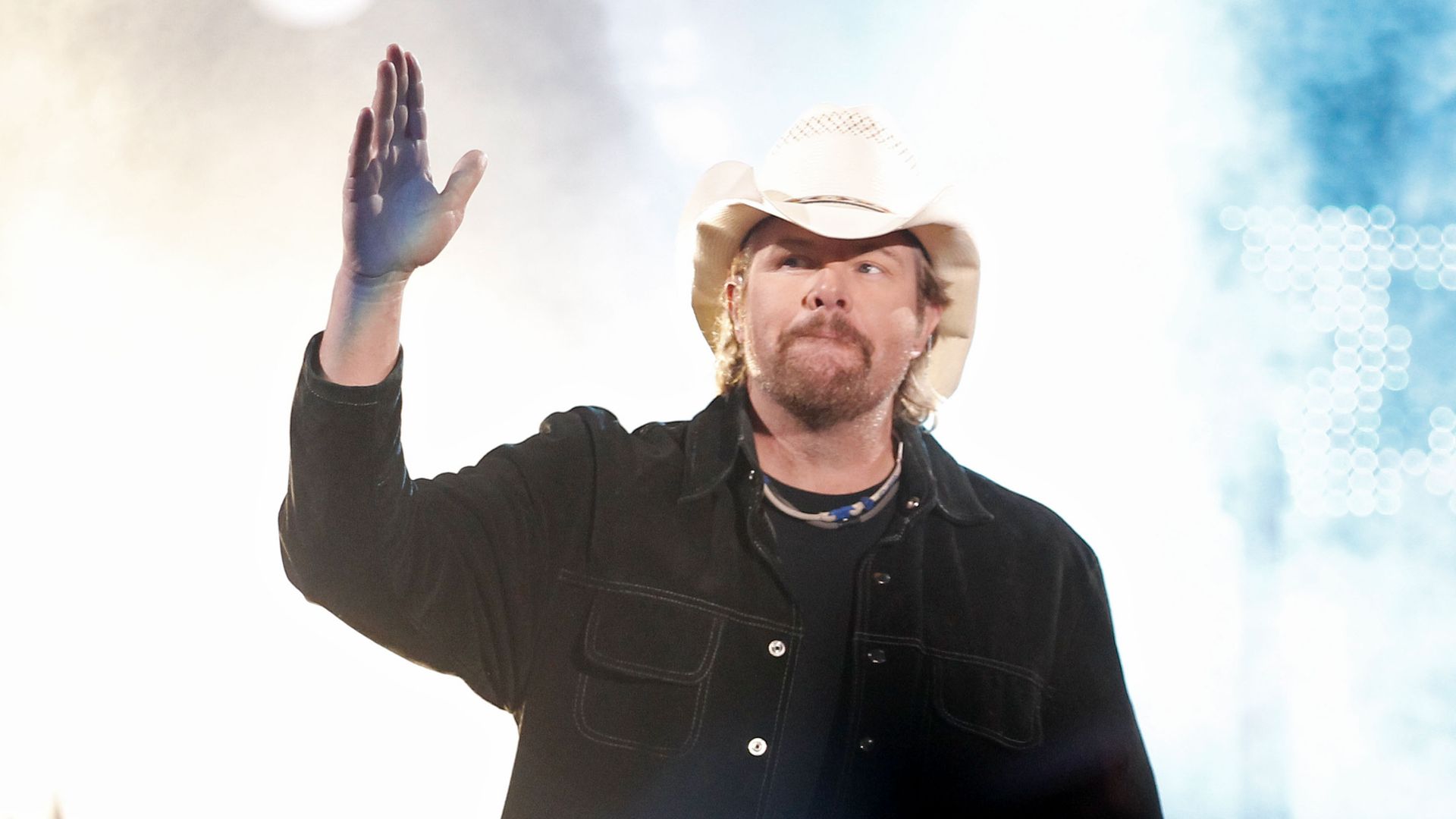Toby Keith's three children tear up as they support late dad during ...