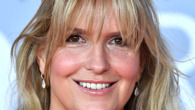 Penny Lancaster attends The BRIT Awards 2020 at The O2 Arena on February 18, 2020 in London, England.