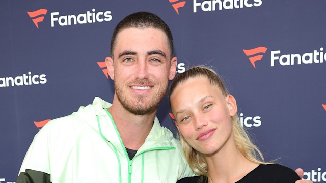 Cody Bellinger and Chase Carter attend Michael Rubin's 2022 Fanatics Super Bowl Party on February 12, 2022 in Culver City, California.