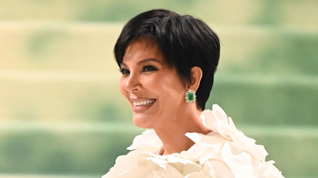 Kris Jenner smiling at the Met Gala in 2024