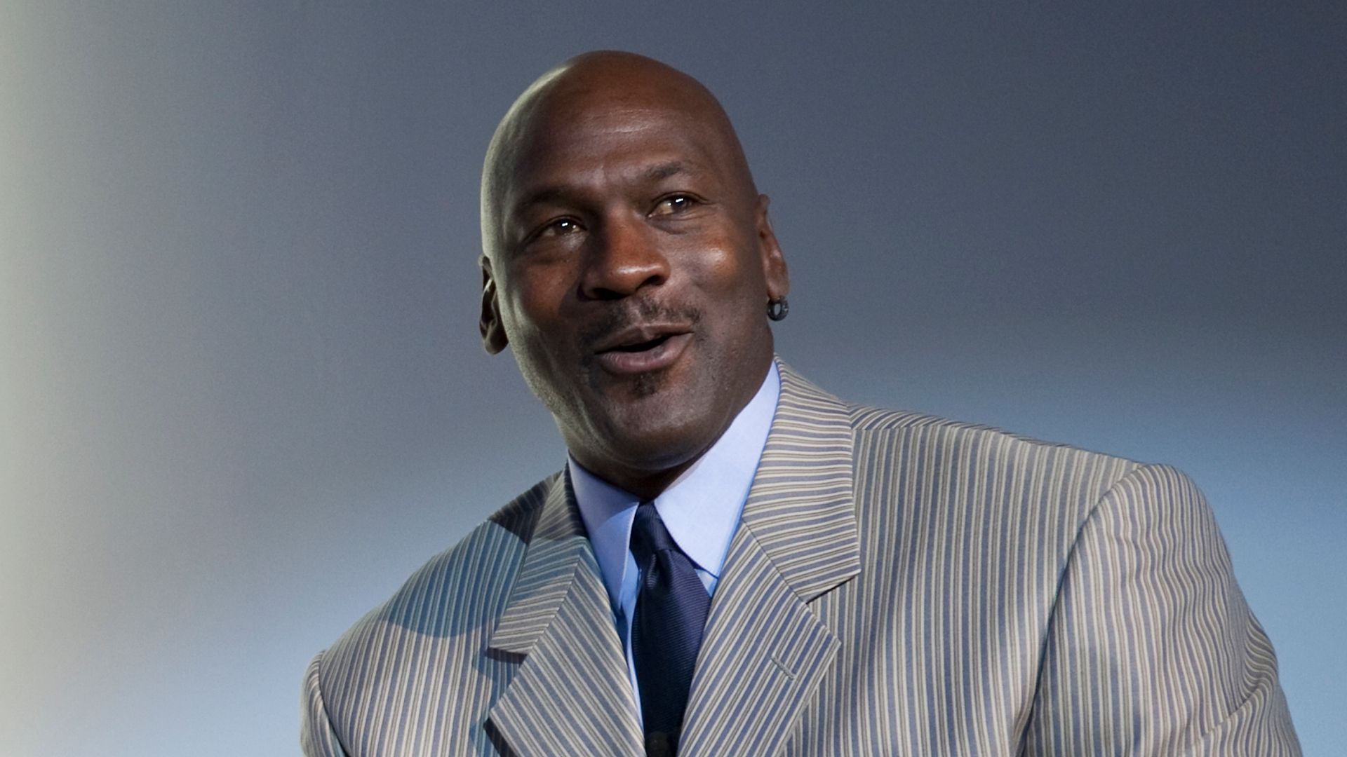 Michael Jordan addresses the media during the launch of the Air Jordan 2009 at The Event Space on January 8, 2009 in New York City