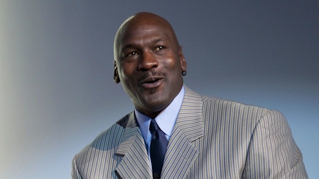 Michael Jordan addresses the media during the launch of the Air Jordan 2009 at The Event Space on January 8, 2009 in New York City