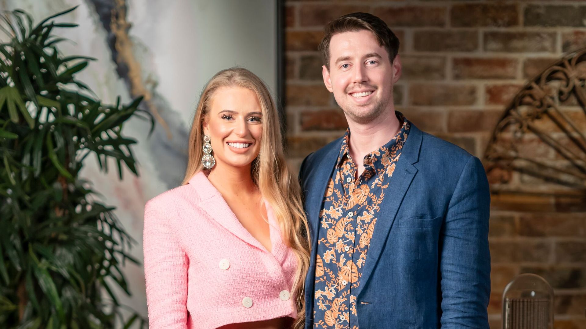 Tayla and Hugo at dinner party on MAFS Australia