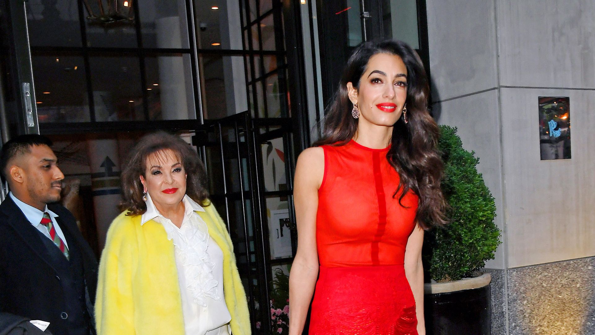 Amal Clooney’s red mini dress is perfect for spring