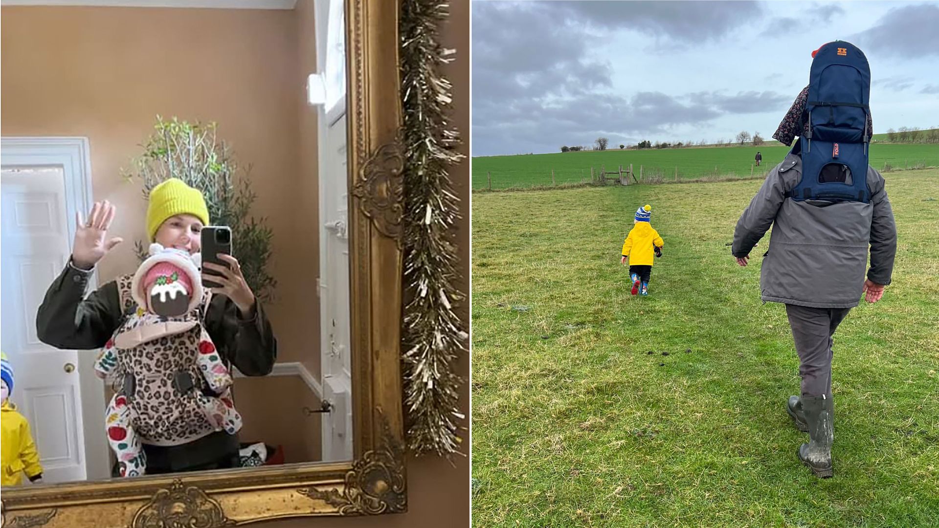 Carrie Johnson shares sweet photos of her three children during family countryside outing
