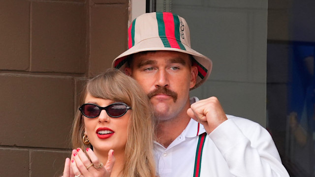 Taylor Swift and Travis Kelce at the Men's Final tennis game