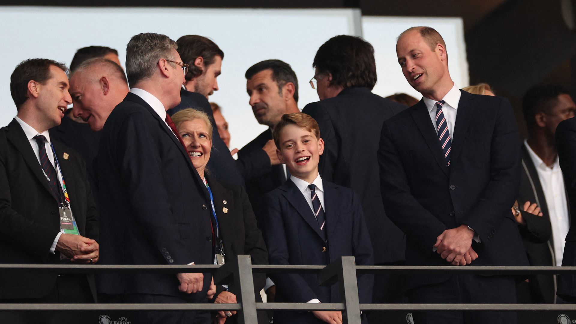 Prince William arrives at Euro 2024 final with Prince George – live updates