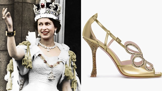 queen coronation shoes