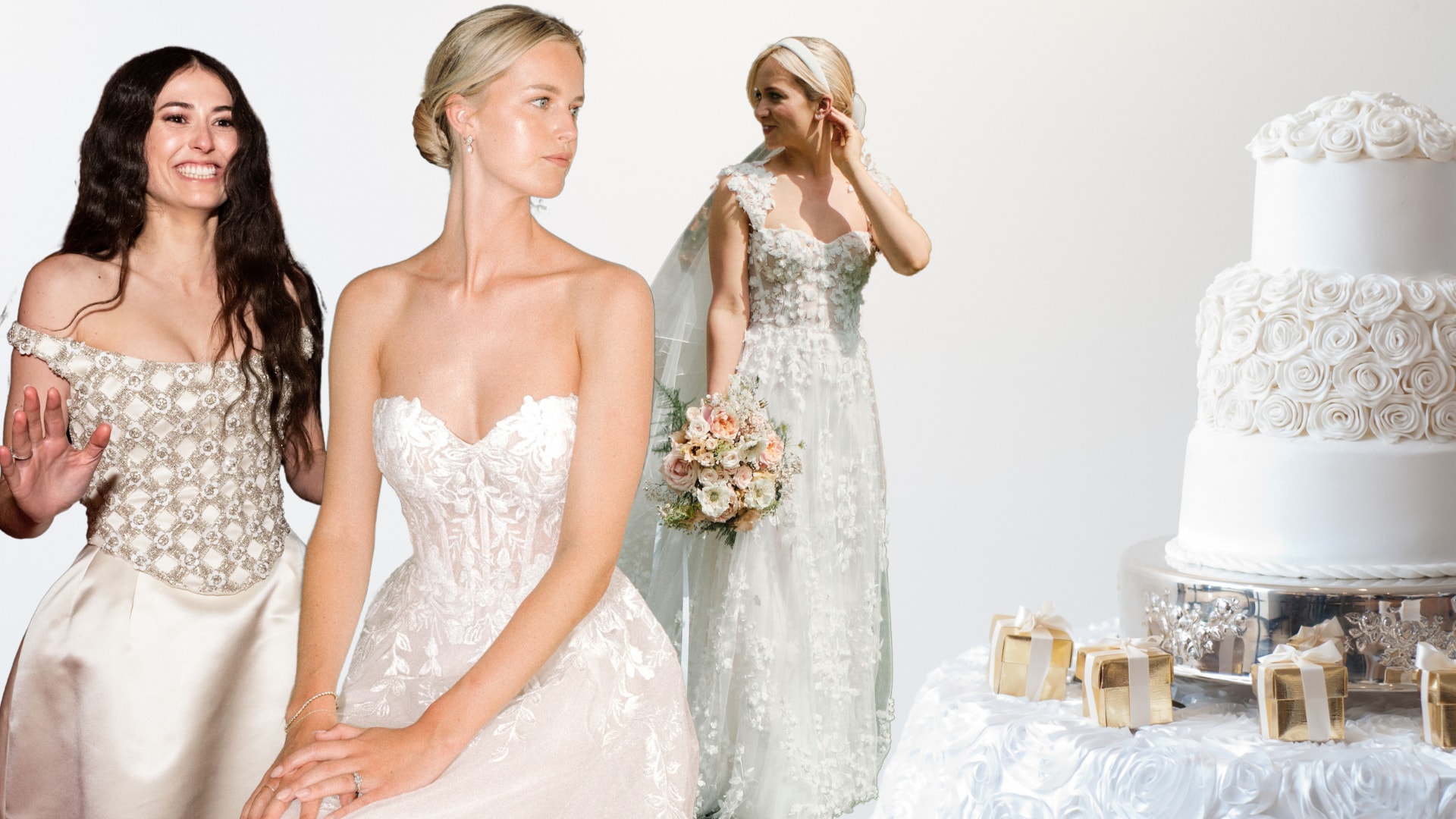 brides on their wedding day