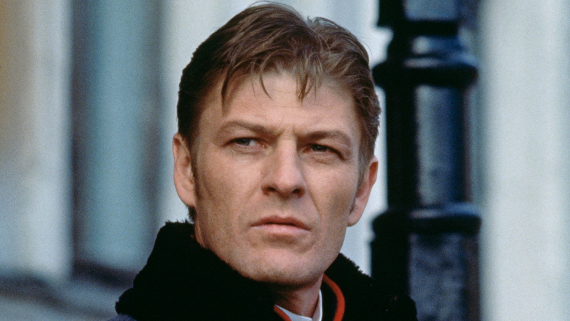 English actor Sean Bean as Vronsky in the film 'Leo Tolstoy's Anna Karenina', 1997.