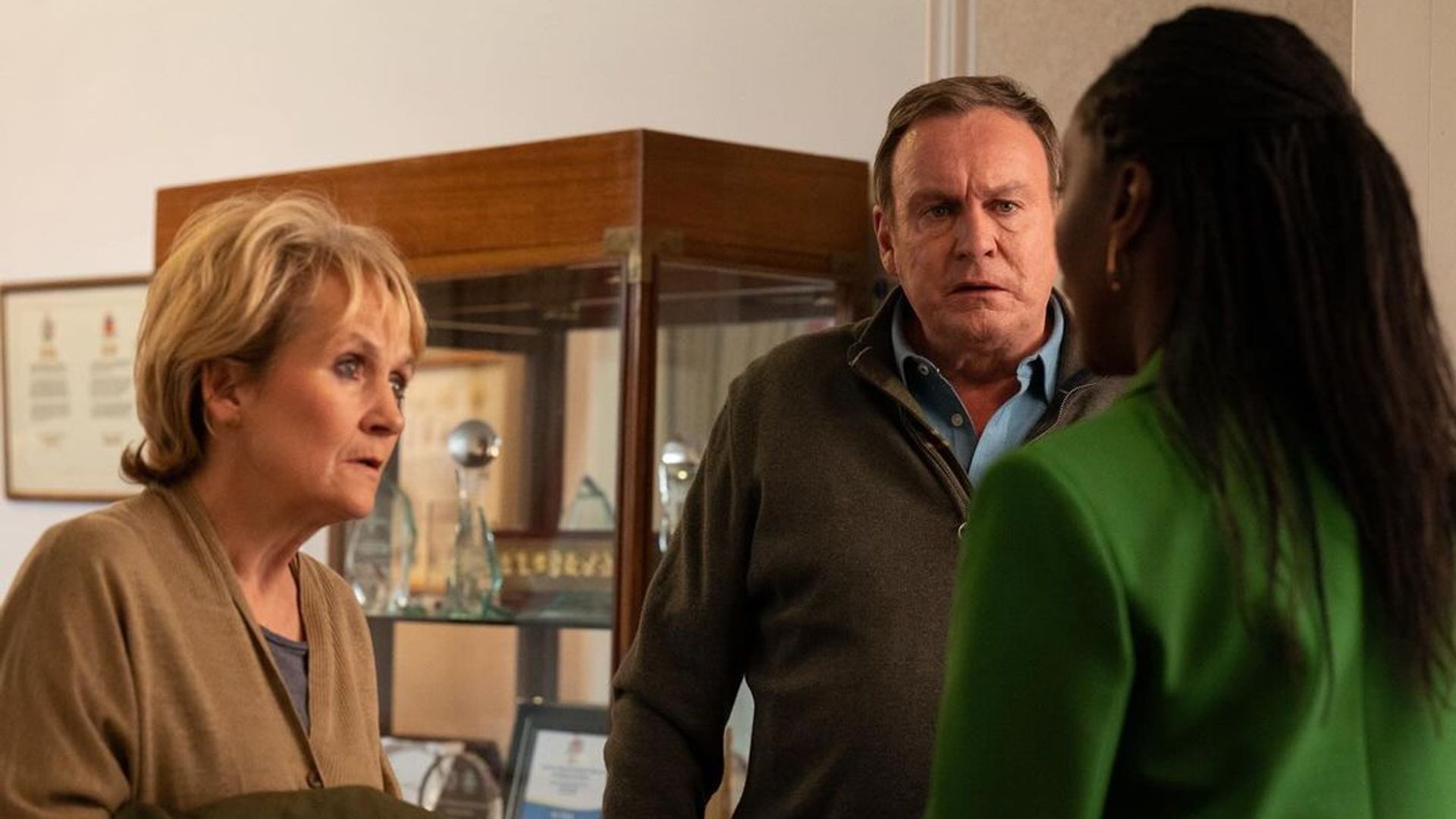 Lorraine Ashbourne, Philip Glenister and Jacqueline Boatswain in After the Flood