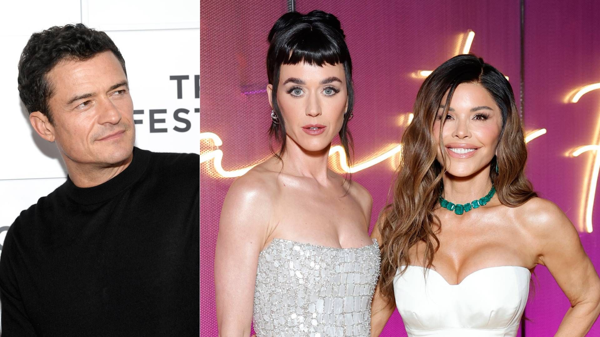 Katy Perry, Lauren Sanchez and Orlando Bloom