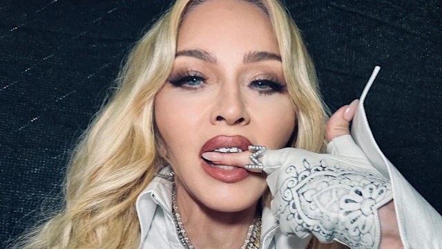 madonna with finger in her mouth