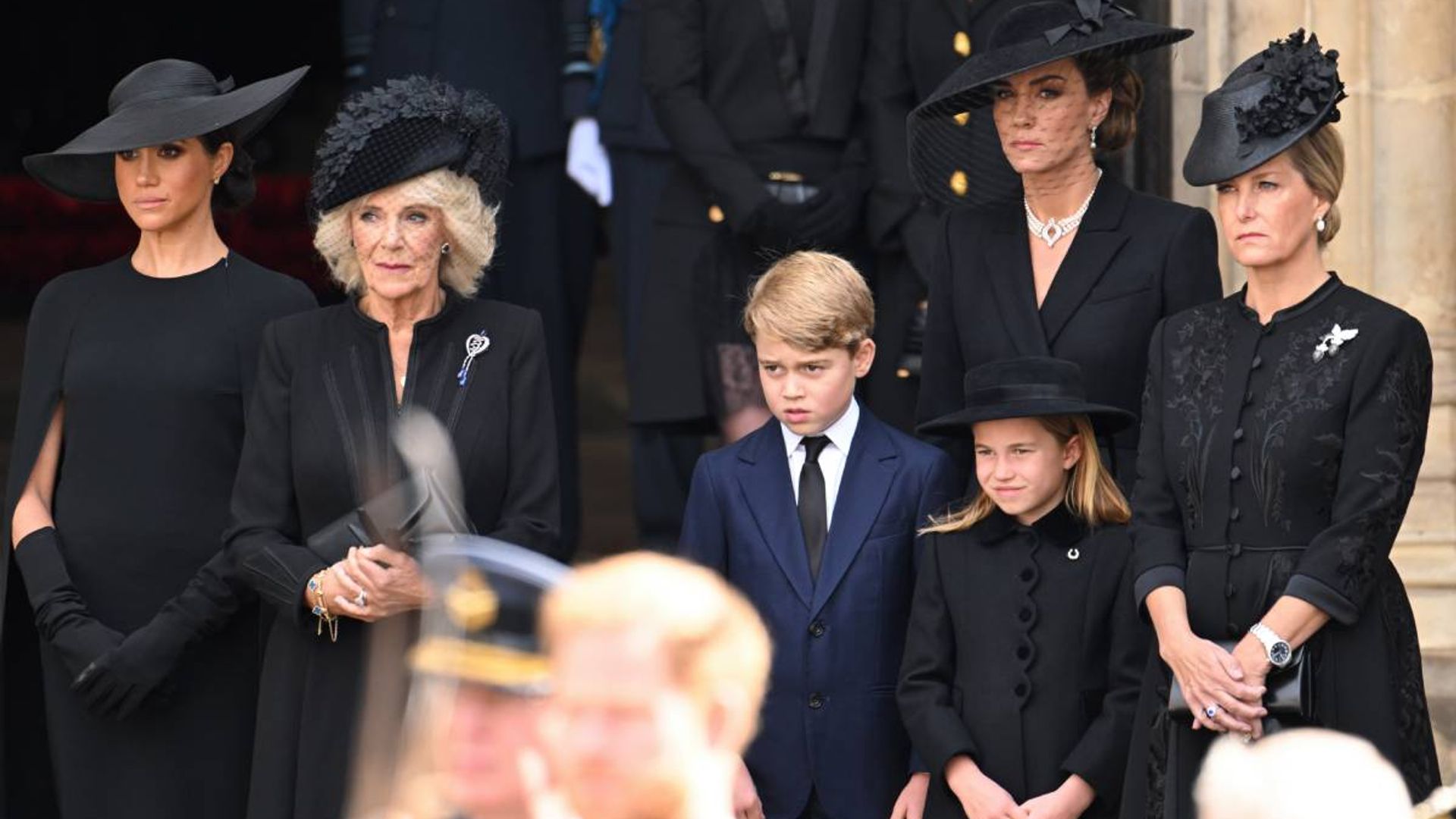 meghan markle prince harry emotional moments queen funeral