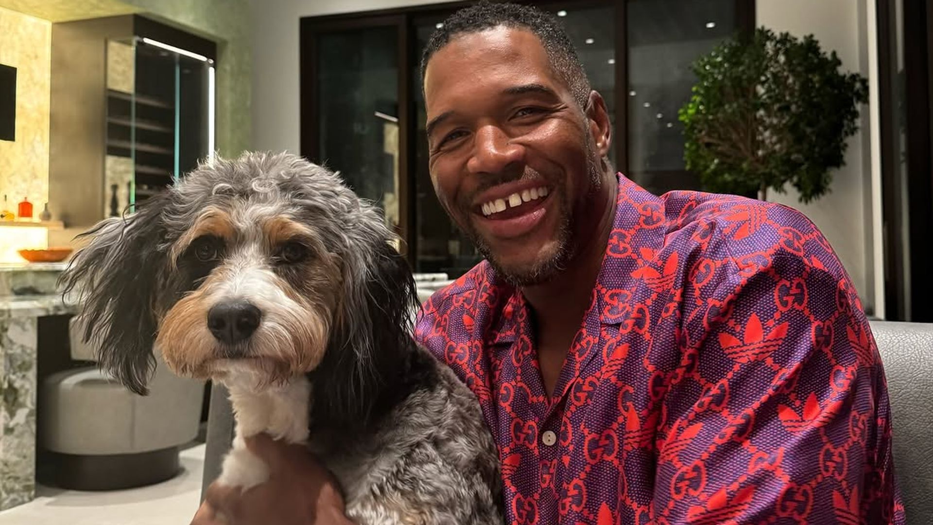 Michael Strahan’s private lounge at impressive $15m NYC apartment